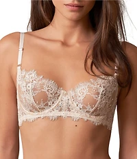 Skarlett Blue Entice Eyelash Lace Unlined Balconette Bra