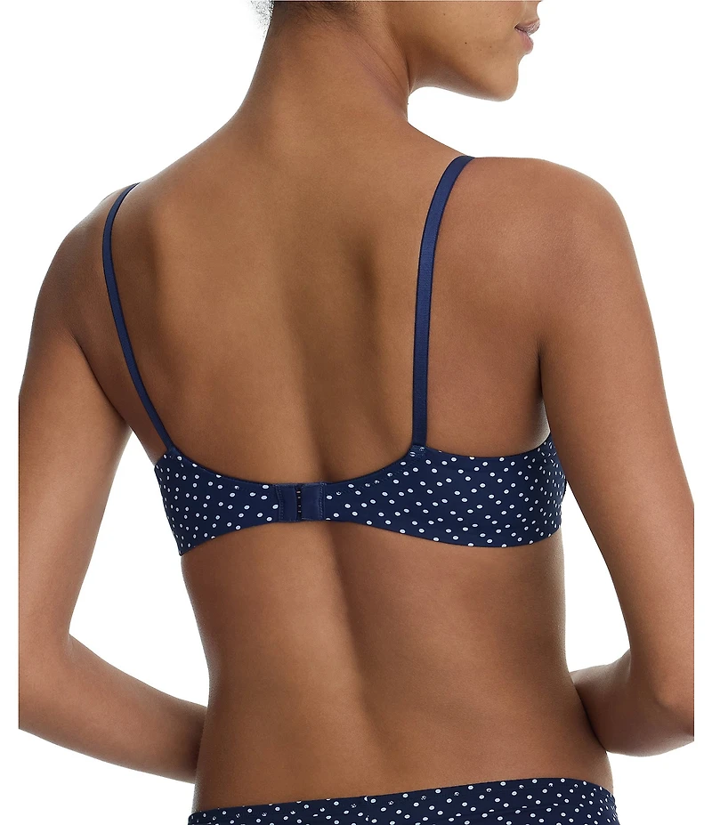Skarlett Blue Entice Eyelash Lace Unlined Dotted Balconette Bra