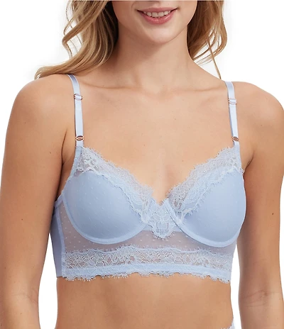 Skarlett Blue Entice Lace and Mesh Longline T-Shirt Bra