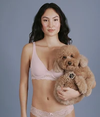 Skarlett Blue Goddess Convertible Lace Band Underwire Plunge Bra