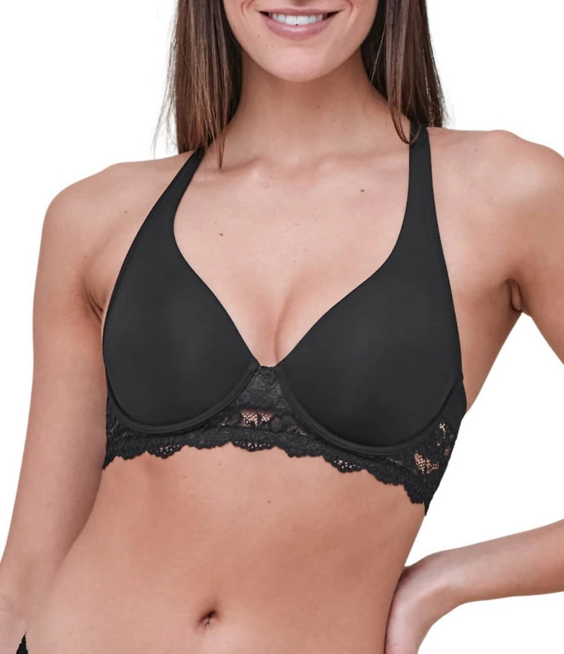 Skarlett Blue Goddess Convertible Lace Band Underwire Plunge Bra