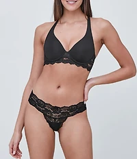 Skarlett Blue Goddess Convertible Lace Band Underwire Plunge Bra