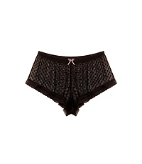 Skarlett Blue Heart Breaker Sheer Heart Lace Coordinating Sleep Shorts