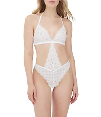 Skarlett Blue Smitten Sexy Eyelet Lace Unlined Teddy