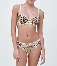 Skarlett Blue Spellbound Convertible Regular to Crisscross Spacer Underwire Leopard Print Bra