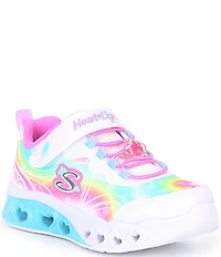 Skechers Girls' Flutter Heart Lights-Groovy Swirl Light Up Sneakers (Toddler)