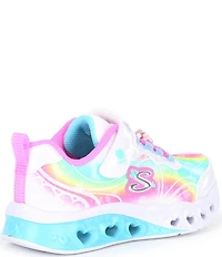 Skechers Girls' Flutter Heart Lights-Groovy Swirl Light Up Sneakers (Youth)