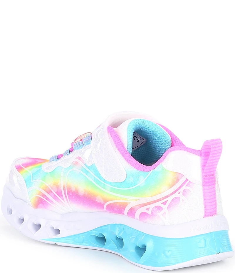 Skechers Girls' Flutter Heart Lights-Groovy Swirl Light Up Sneakers (Youth)