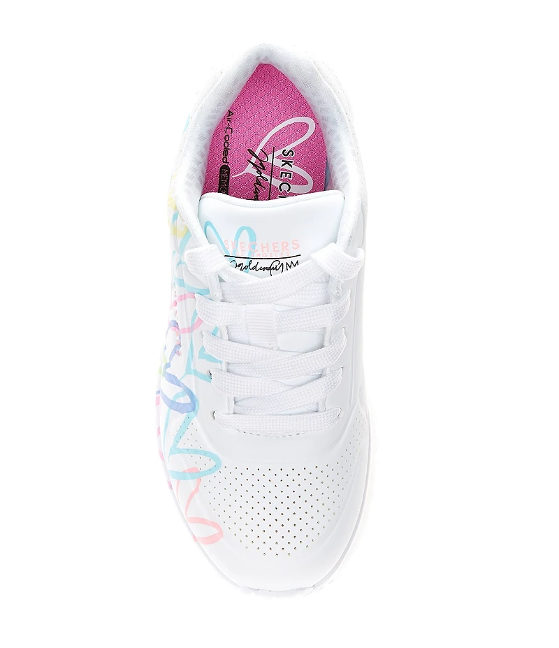 Skechers Girls' JGoldcrown: Uno Lite - Spread the Love Sneakers (Toddler)