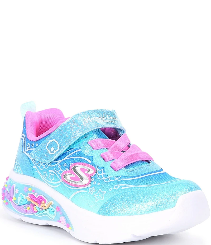 Skechers Girls' My Dreamers-Lil Mermaid Light Up Sneakers (Toddler)