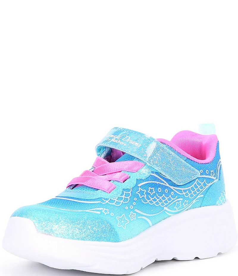 Skechers Girls' My Dreamers-Lil Mermaid Light Up Sneakers (Toddler)