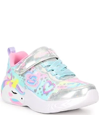 Skechers Girls' S:Lights Unicorn Dreams Heart Sparkles Light Up Sneakers (Toddler)
