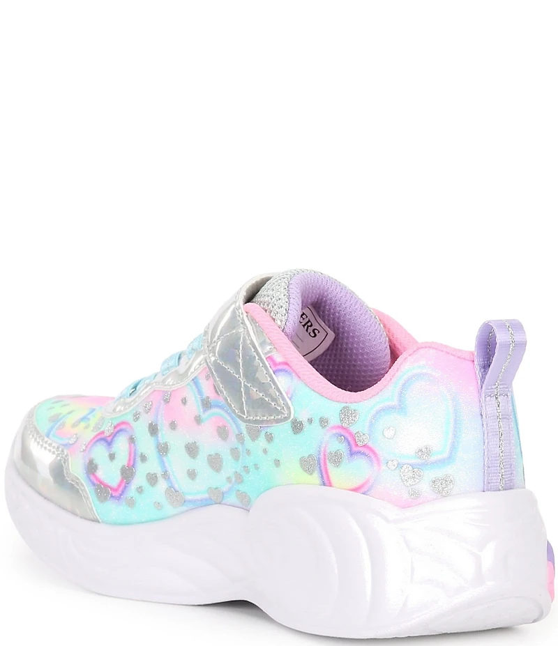 Skechers Girls' S:Lights Unicorn Dreams Heart Sparkles Light Up Sneakers (Toddler)