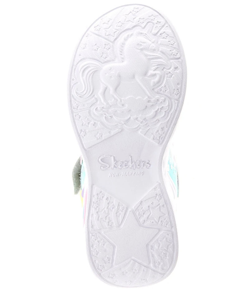 Skechers Girls' S:Lights Unicorn Dreams Heart Sparkles Light Up Sneakers (Toddler)