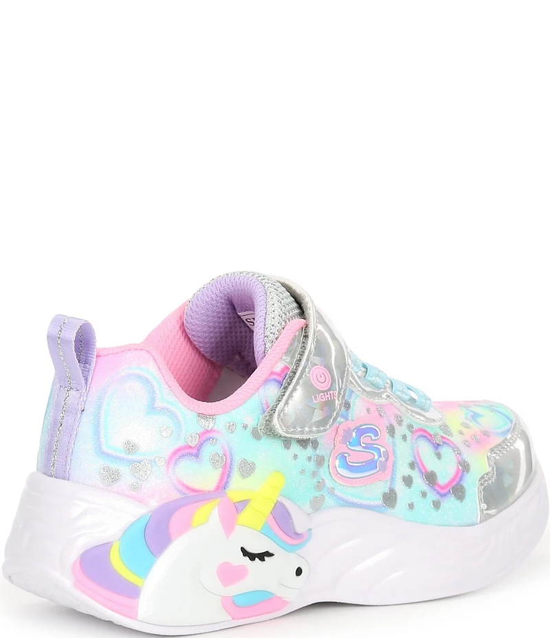 Skechers Girls' S:Lights Unicorn Dreams Heart Sparkles Light Up Sneakers (Youth)