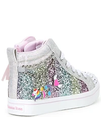 Skechers Girls' Twi-Lites Charm Glitz Light Up Hi-Top Sneakers (Toddler)