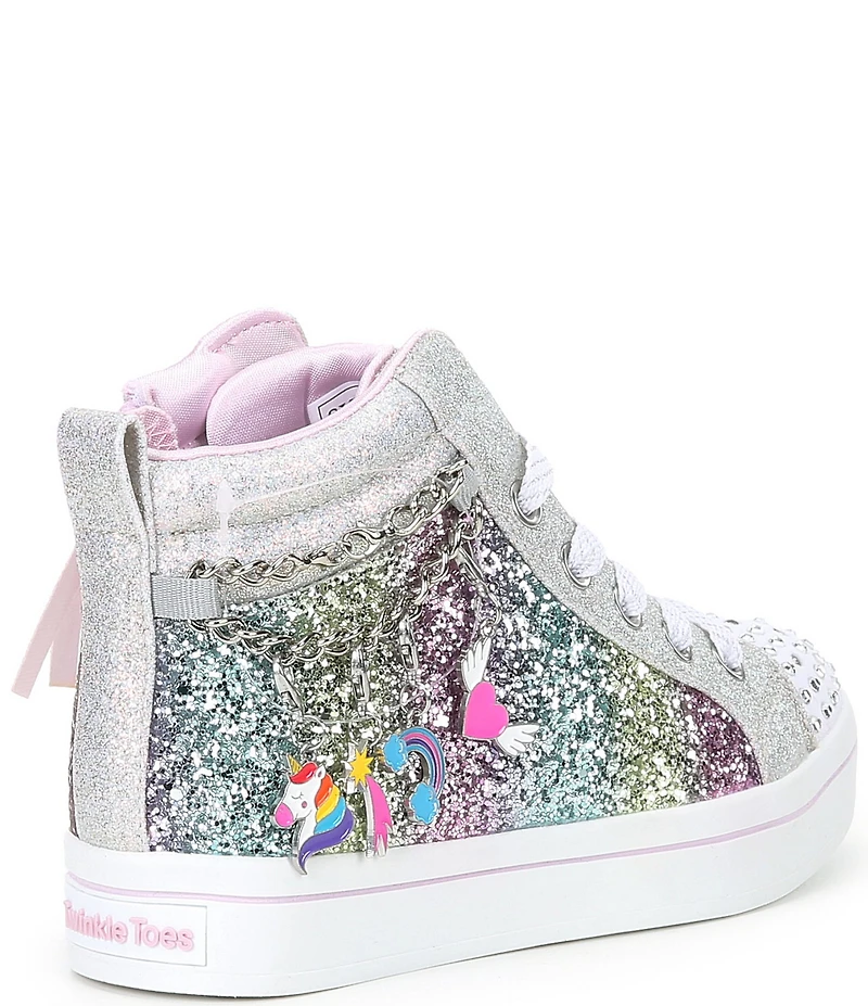 Skechers Girls' Twi-Lites Charm Glitz Light Up High Top Sneakers (Youth)