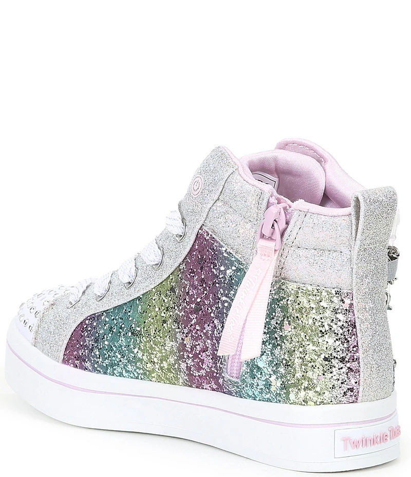 Skechers Girls' Twi-Lites Charm Glitz Light Up High Top Sneakers (Youth)