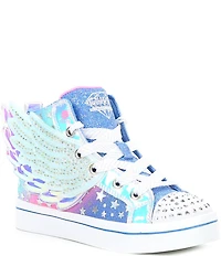 Skechers Girls' Twinkle Toes: Twi-Lites 2.0 Dreamy Wings Light Up Hi-Top Sneakers (Toddler)