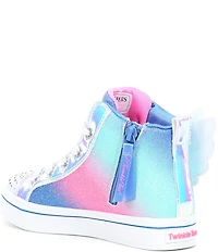 Skechers Girls' Twinkle Toes: Twi-Lites 2.0 Dreamy Wings Light Up Hi-Top Sneakers (Toddler)