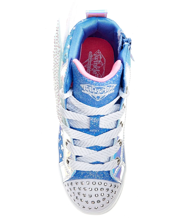 Skechers Girls' Twinkle Toes: Twi-Lites 2.0 Dreamy Wings Light Up Hi-Top Sneakers (Toddler)