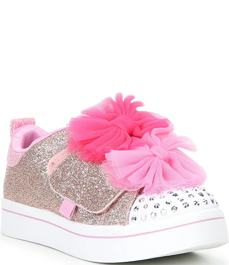 Skechers Girls' Twinkle Toes Twi-Lites 2.0 Tutu Bow Light Up Cute Sneakers (Infant)