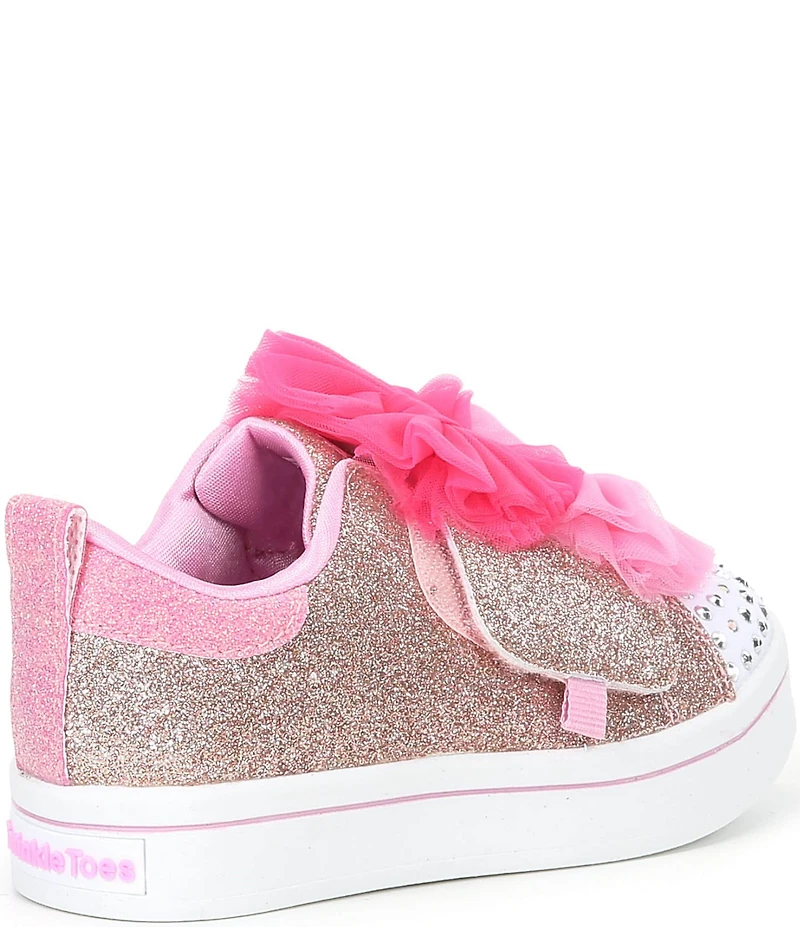 Skechers Girls' Twinkle Toes Twi-Lites 2.0 Tutu Bow Light Up Cute Sneakers (Infant)