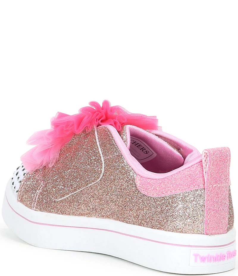 Skechers Girls' Twinkle Toes Twi-Lites 2.0 Tutu Bow Light Up Cute Sneakers (Infant)