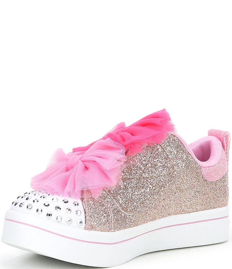 Skechers Girls' Twinkle Toes Twi-Lites 2.0 Tutu Bow Light Up Cute Sneakers (Infant)
