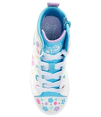 Skechers Girls' Twinkle Toes Twinkle Sparks Super Blossom Light Up Hi-Top Sneakers (Toddler)