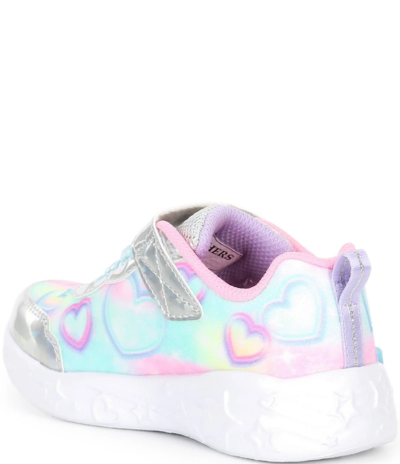 Skechers Girls' Unicorn Charmer Lil Hearts Sparkles Light Up Sneakers (Toddler)