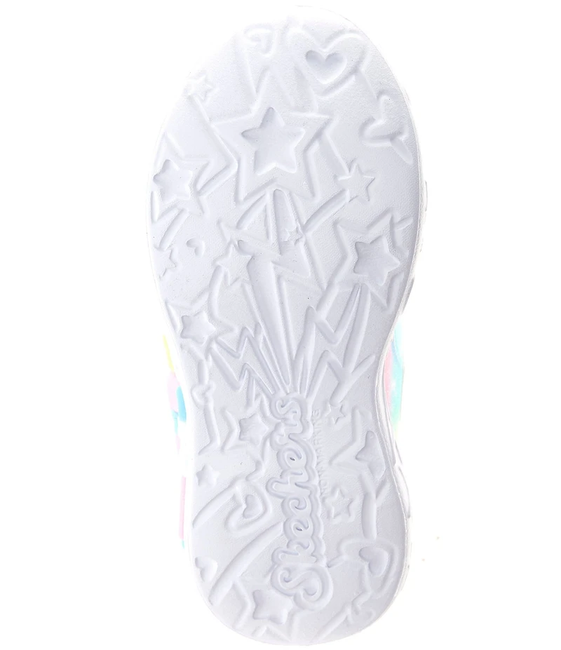 Skechers Girls' Unicorn Charmer Lil Hearts Sparkles Light Up Sneakers (Toddler)