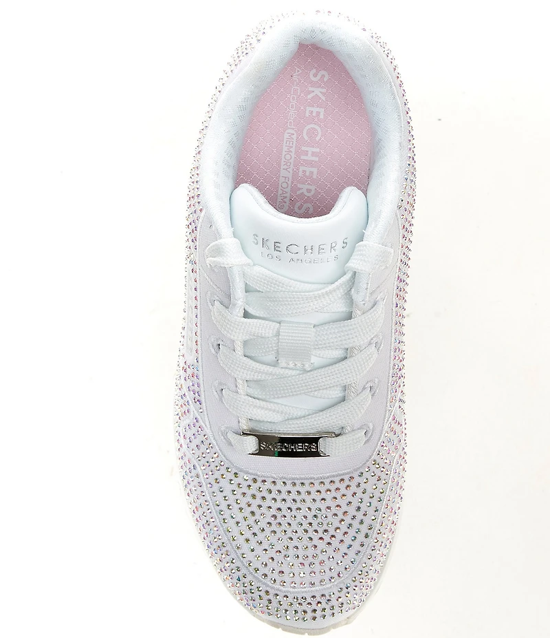 Skechers Girls' Uno Gen1 Disco Rave Rhinestone Sneakers (Toddler)