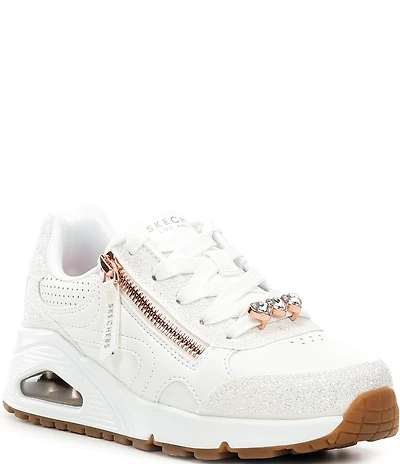 Skechers Girls' Uno Gen1 Jewel Heart Ornamented Sneakers (Toddler)