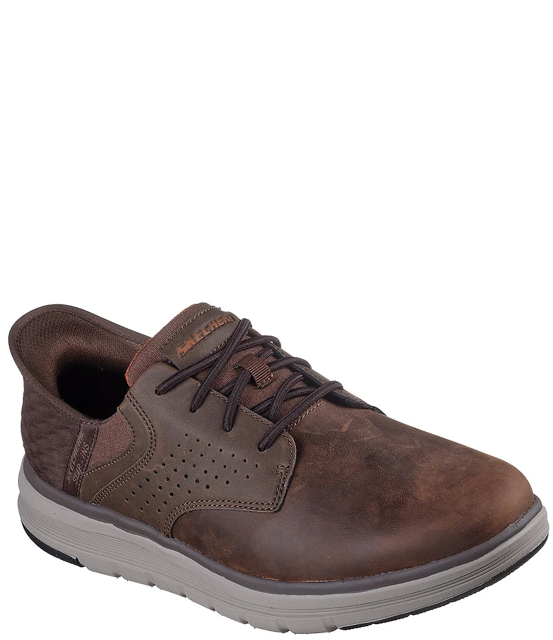 Skechers Men's Slip-Ins: Orell Yates Leather Perforated Detail Slip On Sneakers