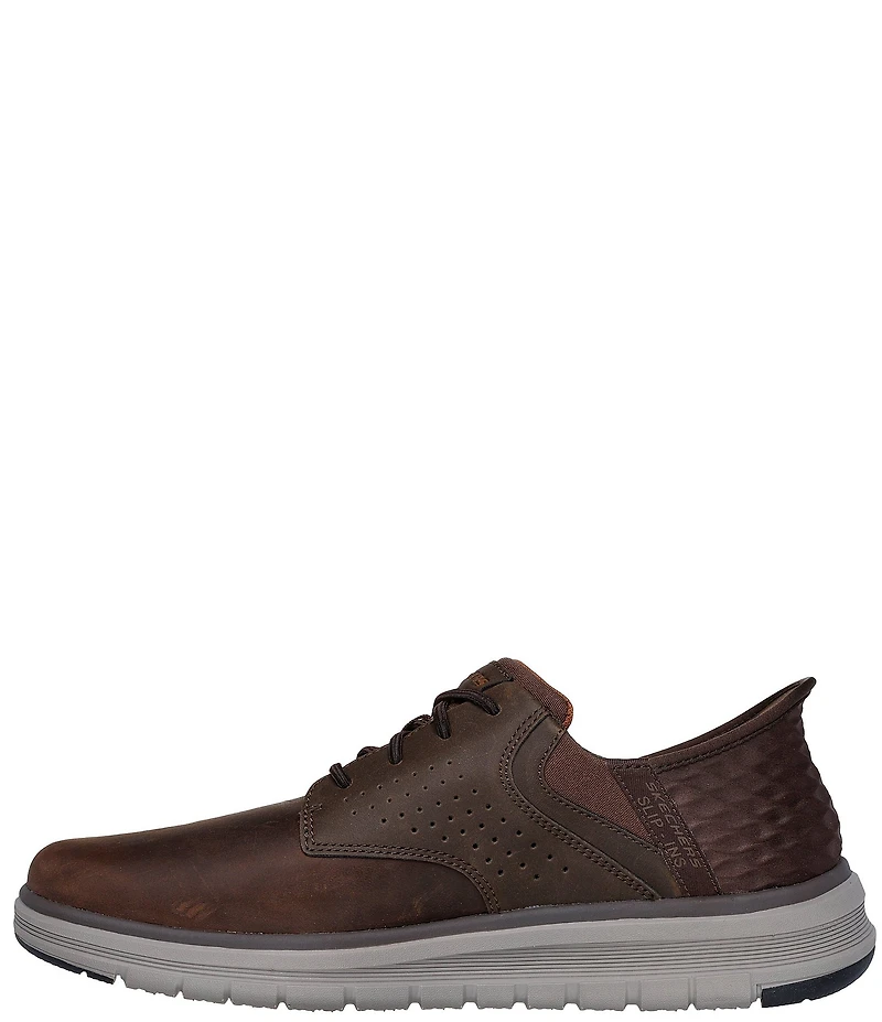 Skechers Men's Slip-Ins: Orell Yates Leather Perforated Detail Slip On Sneakers