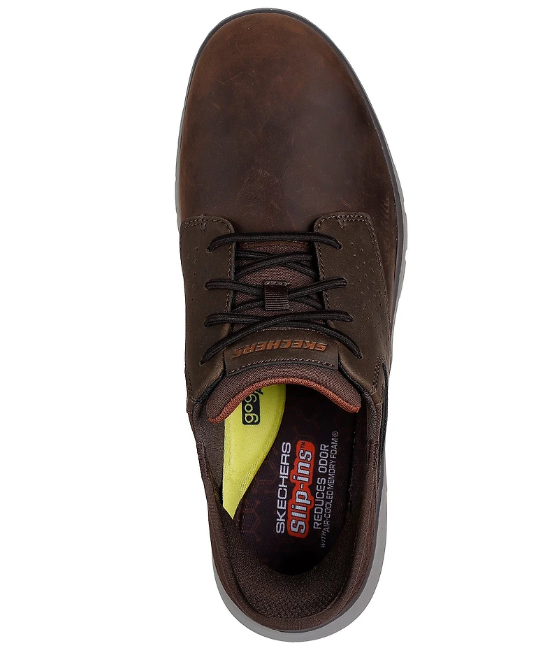 Skechers Men's Slip-Ins: Orell Yates Leather Perforated Detail Slip On Sneakers