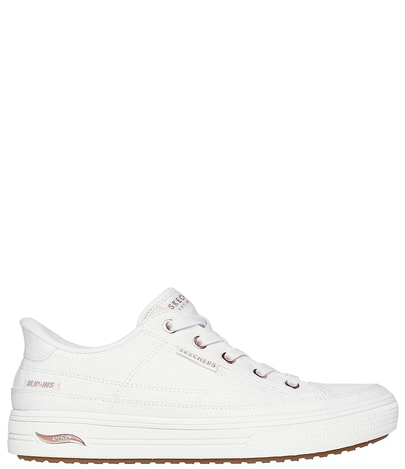 Skechers Arch Fit Arcade See Ya There Canvas Retro Sneakers