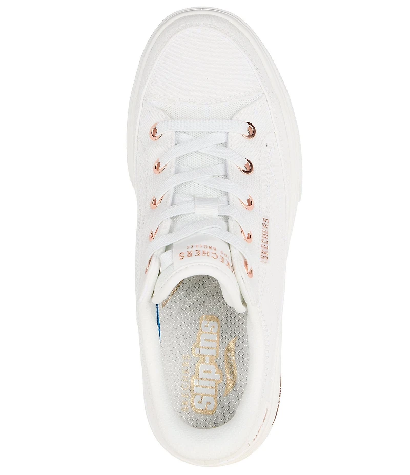 Skechers Arch Fit Arcade See Ya There Canvas Retro Sneakers