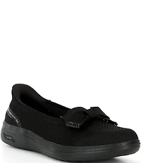 Skechers Women's Hands Free Slip-Ins Arch Fit Inspire Gemma Bow Skimmer Flats