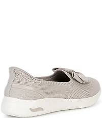 Skechers Women's Hands Free Slip-Ins Arch Fit Inspire Gemma Bow Skimmer Flats