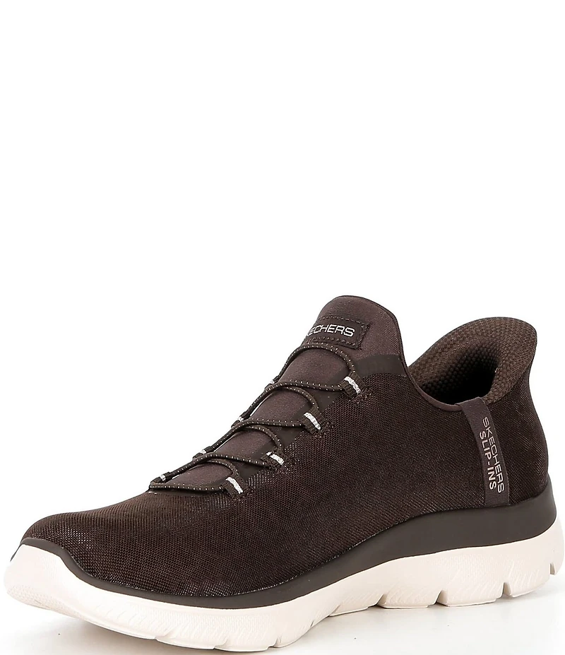 Skechers Women's Hands Free Slip-Ins Arch Fit Summits Leopard Sneakers