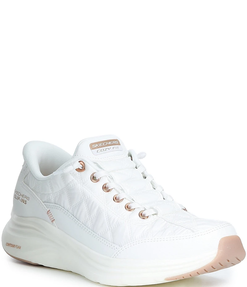 Skechers Women's Hands Free Slip-Ins Contour Foam - Cozy Fit Golden Hour Sneakers