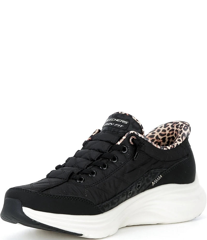 Skechers Women's Hands Free Slip-Ins Contour Foam - Cozy Fit Leopard Dream Sneakers