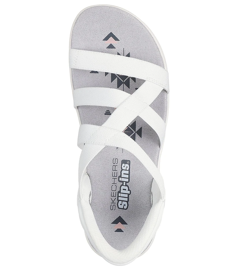 Skechers Women's Hands Free Slip-Ins Reggae Slim Stretch Flex Sandals