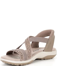 Skechers Women's Reggae Slim Summer Sparkle Rhinestone Sandals