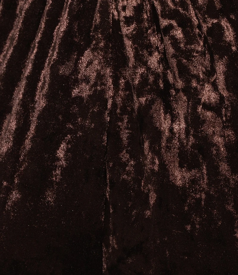 Skies Are Blue Coordinating Crushed Velvet High Waisted Wide Leg Pants