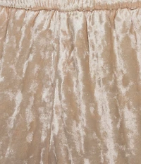 Skies Are Blue Coordinating Crushed Velvet High Waisted Wide Leg Pants