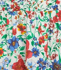 Skies Are Blue Floral Printed Sweetheart Neck Sleeveless A-Line Maxi Dress