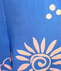 Skies Are Blue Leaf Print High Rise Wide Leg Coordinating Pants